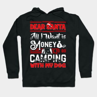 Camping With My Dog Christmas Hoodie